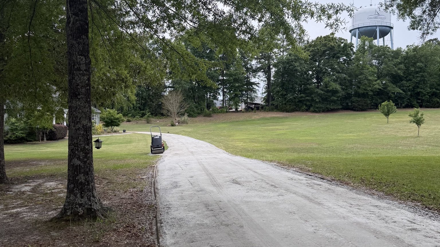 Gravel driveway project
