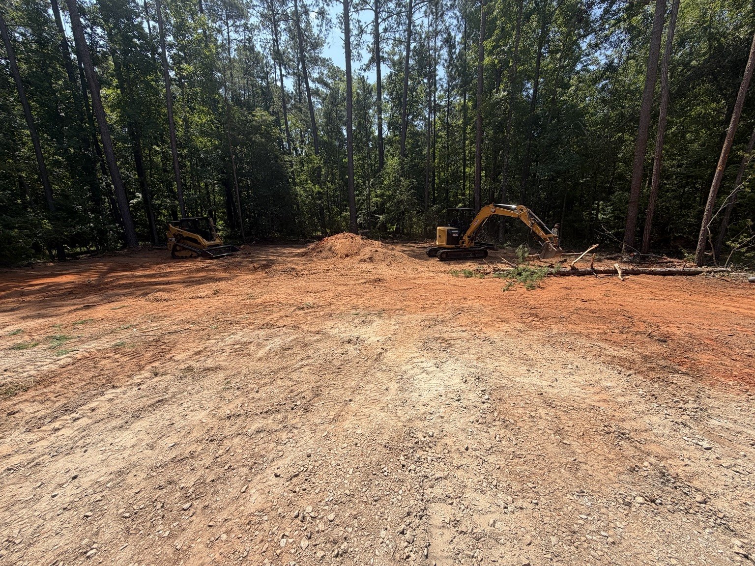 Site preparation and equipment work