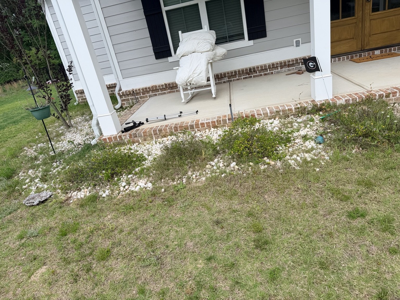 Landscape restoration before